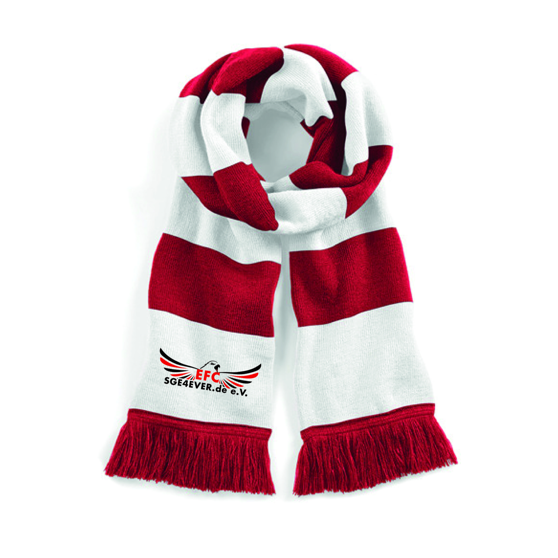EFC SGE4EVER Schal Weiß/Rot