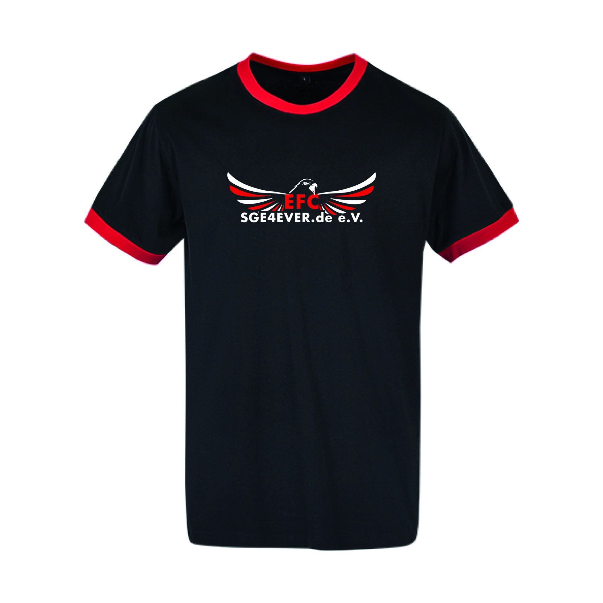 EFC SGE4EVER T-Shirt Ringer Schwarz/Rot