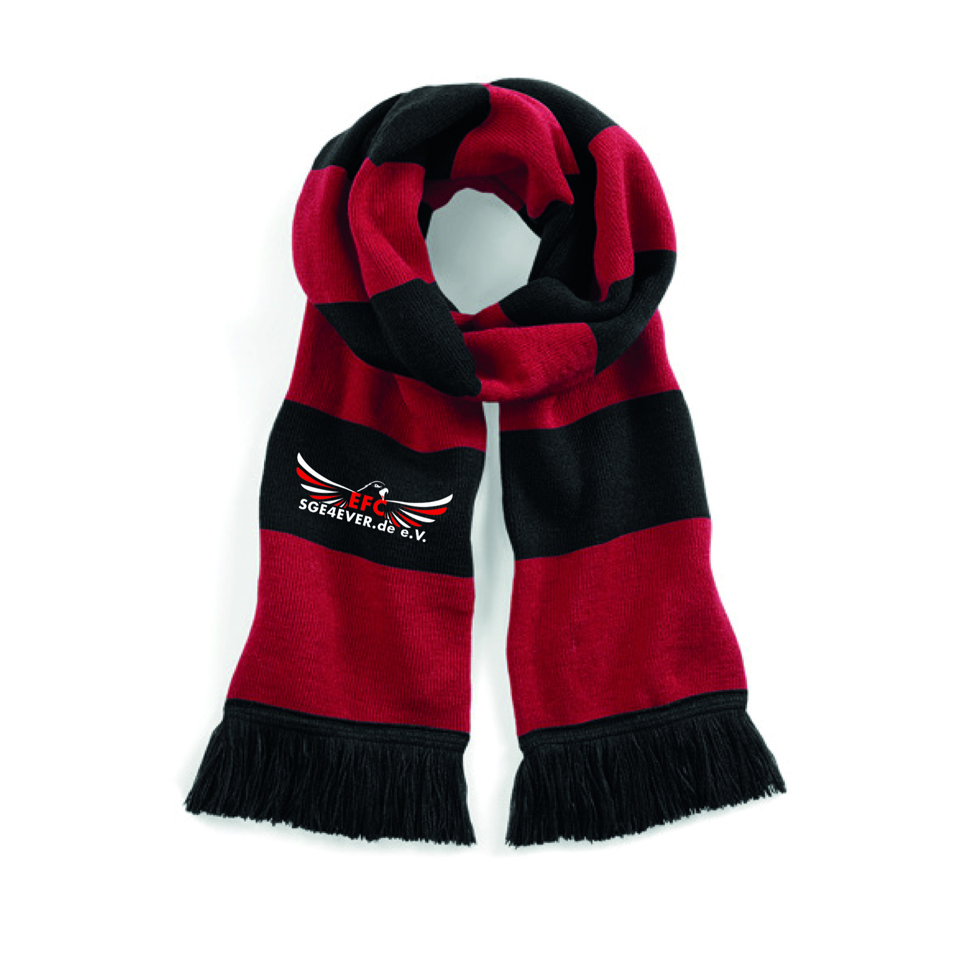 EFC SGE4EVER Schal Schwarz/Rot