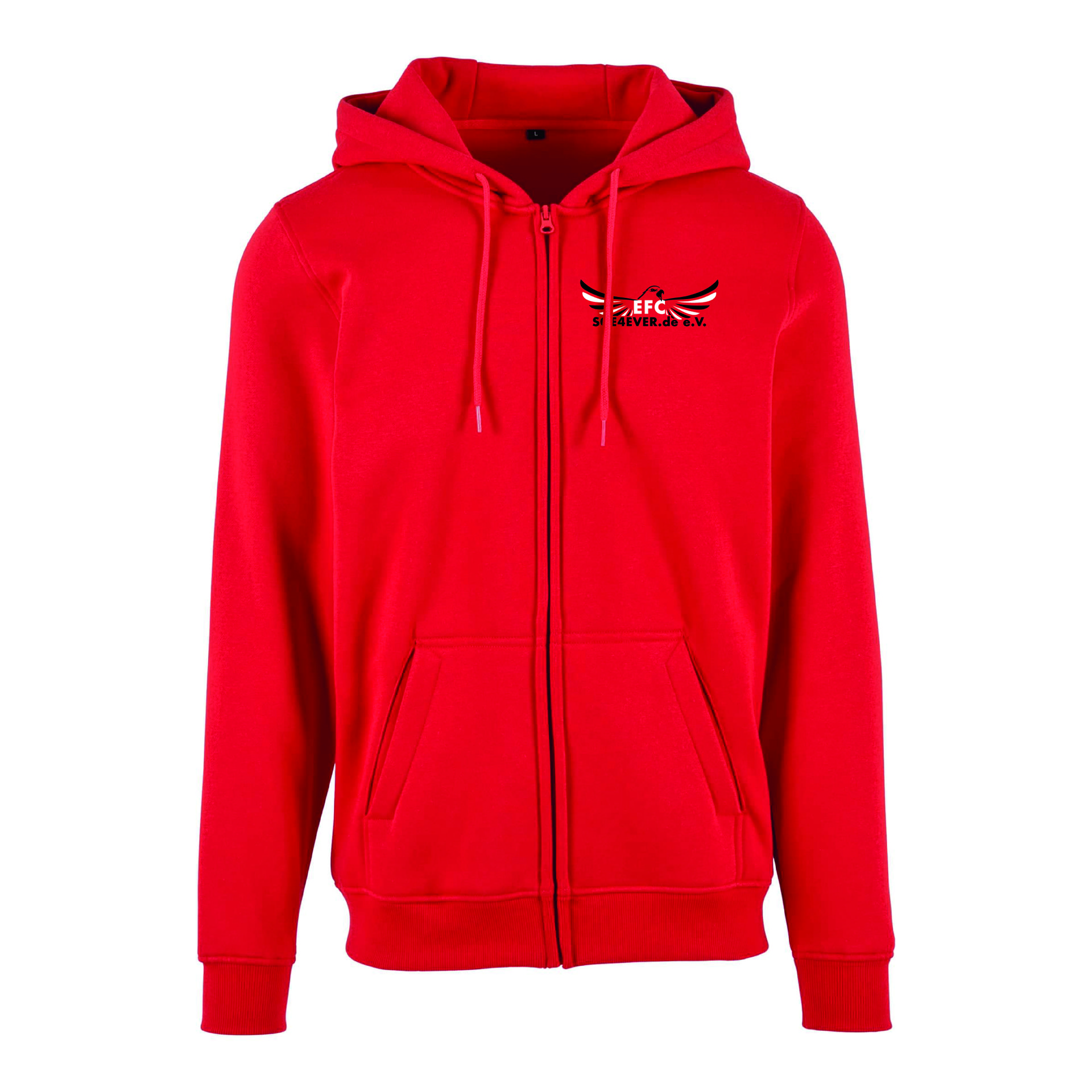 EFC SGE4EVER Zip Hoodie Unisex Rot